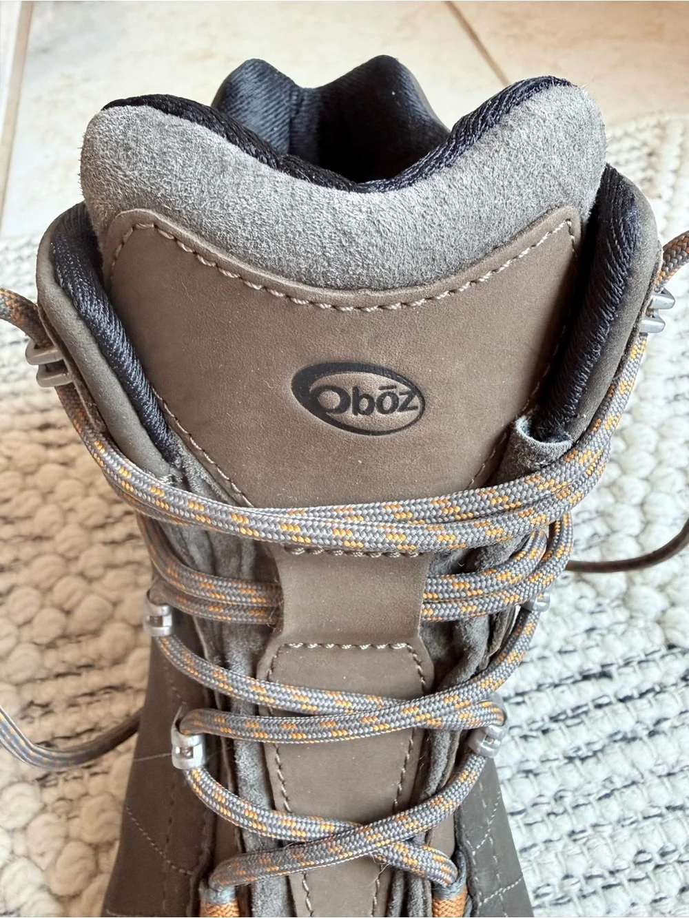 Oboz Bridger Boots Mid B-DRY Waterproof Hiking Brown Men's 12 EU 46 Like New